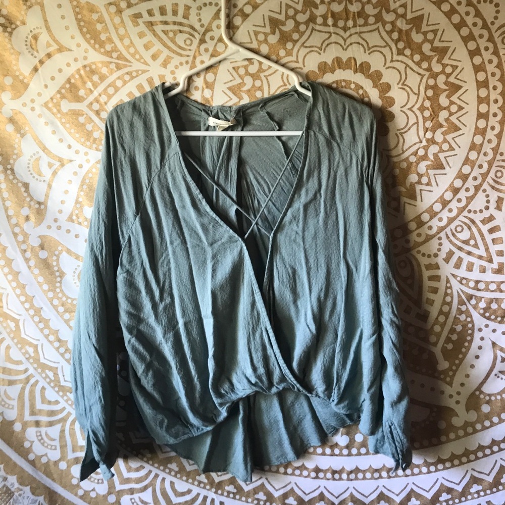 Really gorgeous blue/green blouse!